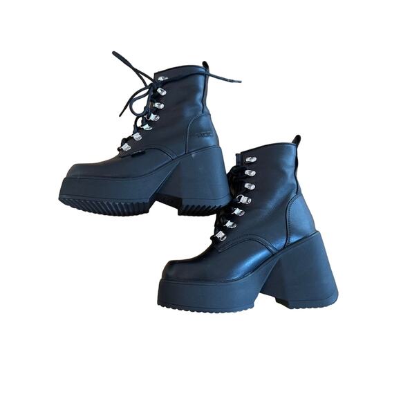 ROC Australia Pelham Platform Ankle Boots in Black - Picture 3 of 8